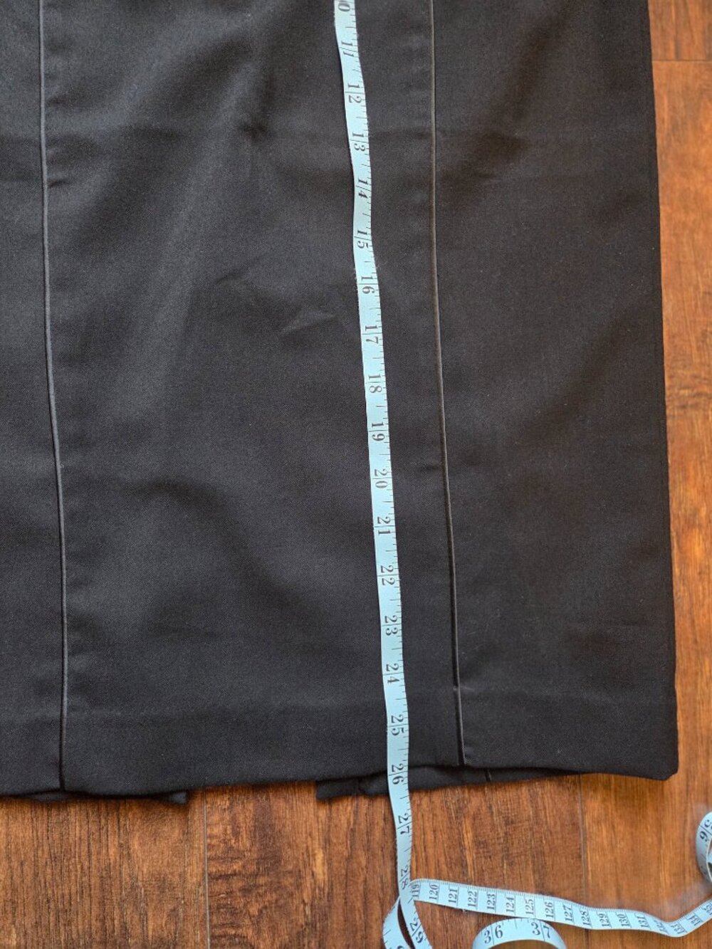 H&M Black Satin-Trimmed Pencil Skirt Career Office Staples Size 6 - Picture 10 of 10